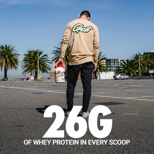 Miniatura 3 de GHOST Proteína de suero en polvo, leche de cereales de mantequilla de maní - 2 libras, 26G de proteína - Mezcla de proteína de suero - Batidos