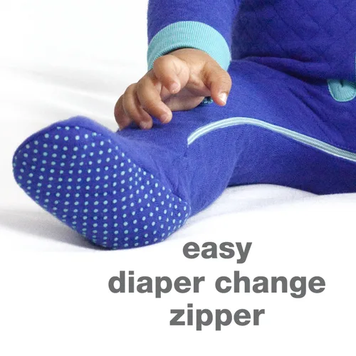 Miniatura 2 de baby deedee Sleepsie - Pijama de algodón acolchado con pies, 6-12 meses