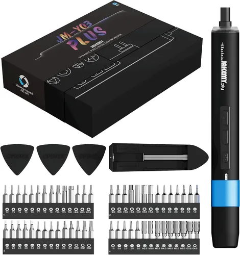 Miniatura 10 de Mini destornillador eléctrico, JAKEMY destornillador de potencia de par ajustable de doble modo, destornillador de precisión magnético inalámbrico