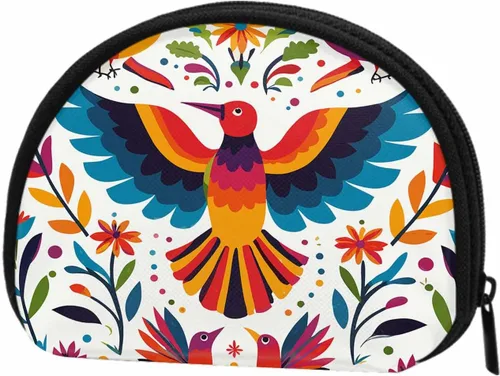 Miniatura 20 de IBILIU Monedero pequeño con diseño de manzanillas sobre fondo azul, mini, monedero, monedero, monedero, cambio, para mujeres y hombres, Moneda-002