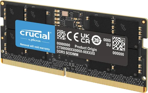 Crucial Memoria RAM DDR5 de 32 GB, memoria portátil de 5200 MHz (o 4800 MHz), SODIMM de 262 pines, compatible con Intel Core de 13ª generación y AMD