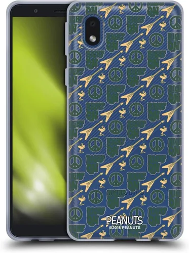 Miniatura 60 de Head Case Designs Funda de gel Woodstock 50th con licencia oficial de Peanuts Snoopy Guitar 1969 [protección de grado militar] compatible