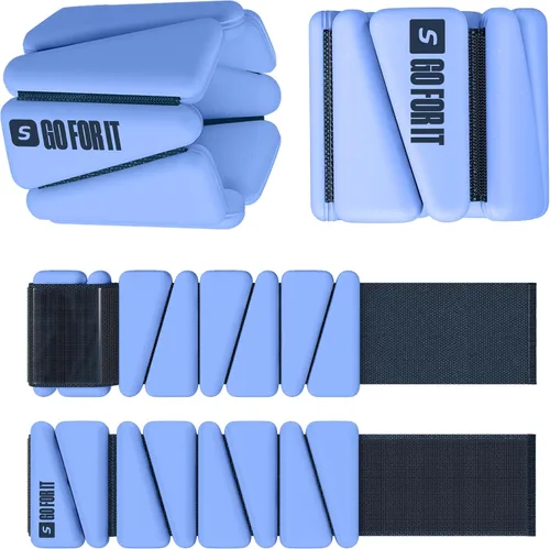 Miniatura 9 de SPORTBIT Brazaletes y pesas para tobillos para mujeres - Juego de 2 (1 libra cada una) Brazaletes ajustables con pesas para tobillos y muñecas