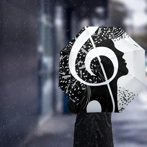 Miniatura 3 de DHDM Fully-automatic Parasol Umbrella Eight Strand Umbrella Foldable Rain Outdoor Umbrella