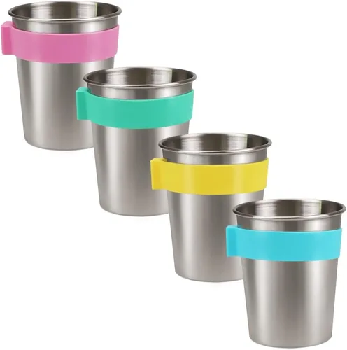 SOPHICO Vasos colgantes magnéticos para niños pequeños y adultos, taza colgante en el refrigerador o enfriadores de agua, para bebedores