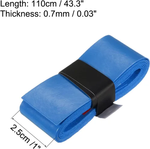 Miniatura 3 de PATIKIL Cintas de agarre para raqueta de tenis, poliuretano con agarre elástico, antideslizante, absorbe el sudor para caña de pescar de bádminton