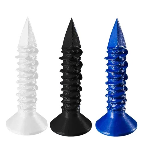 Miniatura 2 de Wensilon (105 PIEZAS) Kit de Anclajes de Tornillo para Hormigón de 3/16" Cabeza Plana Azul/Negro/Blanco para Anclaje a Mampostería, Bloque