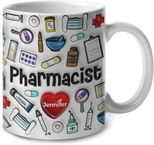 Miniatura 10 de Lotacy Regalos del profesor de arte, taza de café impresa 2D modificada para requisitos particulares del profesor de arte con su