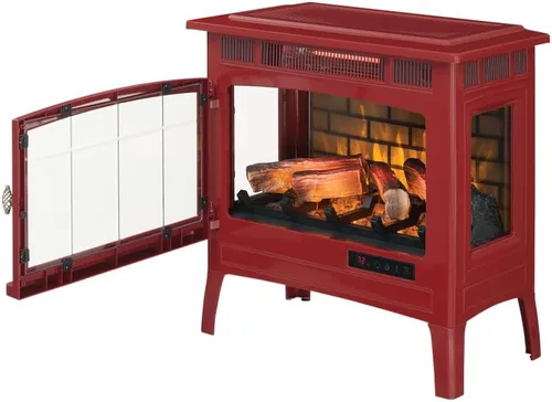 Miniatura 7 de duraflame Estufa Calentador de Chimenea Eléctrica Independiente con Efecto de Llama 3D para 1,000 Pies Cuadrados Canela