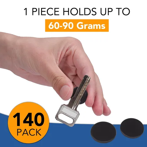 Miniatura 3 de DIYMAG Pequeños imanes autoadhesivos, 140 piezas de puntos magnéticos de 0.8'' x 0.08", imanes para nevera imprescindibles para el aula, círculos