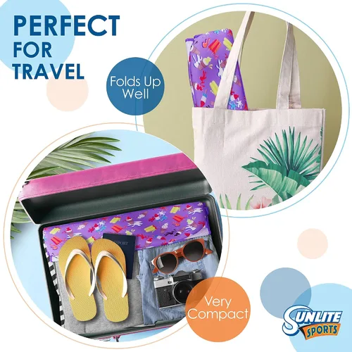 Miniatura 7 de Sunlite Sports - Flotador de agua inflable de 114 x 89 pulgadas, balsa flotante para piscina, playa y lago, colchón de descanso más cómodo, flotador