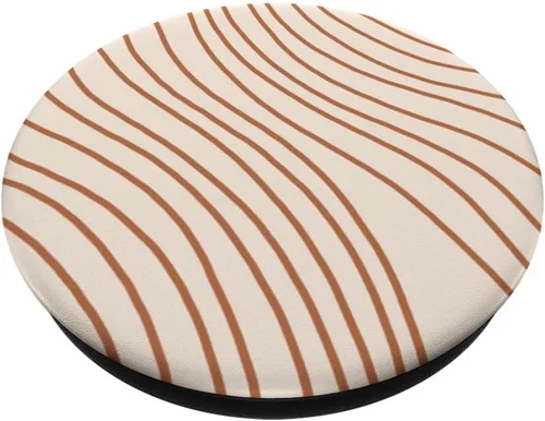 Miniatura 2 de Estuche PopSockets intercambiable PopGrip de color pastel marrón claro