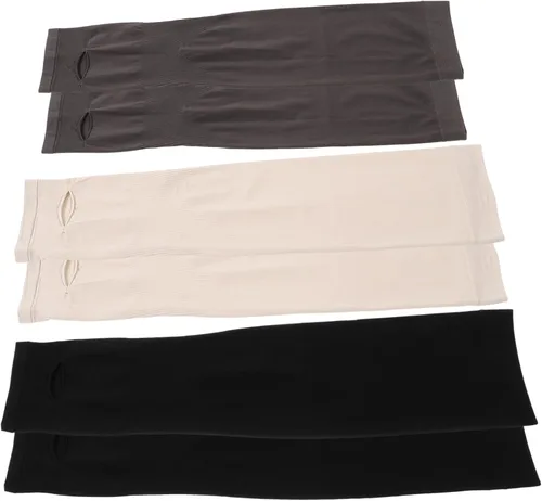 6pairs Sunscreen Arm Sleeves for Men Women Spf Uv Protection Ice Silk Padded Arm Guards for Gaming Cycling Outdoor