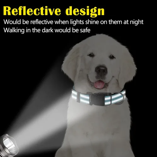Miniatura 5 de Sanwuta 12 collares reflectantes para cachorros, collares ajustables de nailon para cachorros, collares de seguridad para perros con hebilla