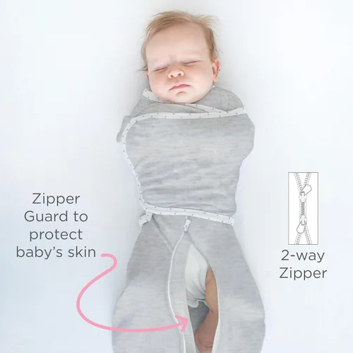 Miniatura 7 de SwaddleDesigns Saco de Envolver Omni de 6 Vías con Brazos Arriba para Recién Nacido, Más Opciones para Calmar el Reflejo de Moro, Mejora el Sueño