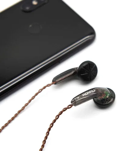 Miniatura 3 de FAAEAL Auriculares Iris 2.0 sin versión de micrófono, auriculares con cable con enchufe de 0.138 in, auriculares duraderos con cable con sonido Negro