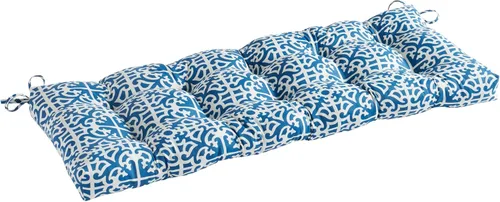 Miniatura 35 de Greendale Home Fashions Cojín de banco para exteriores de 51 pulgadas, Adobe Stripe