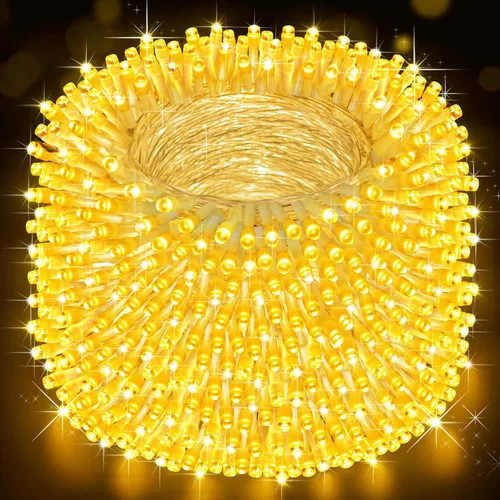 Miniatura 13 de Guirnalda de luces de Navidad de 403 pies para exteriores, 1000 luces LED con cambio de color, 11 modos y función de temporizador de memoria