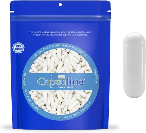 Miniatura 14 de Capsuline Tamaño 0 – Cápsulas de gelatina vacías de color blanco – 1000 unidades – Cápsulas vacías de gel – Relleno de cápsula de píldora bovina