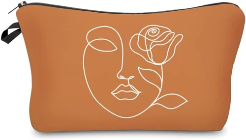 Miniatura 24 de Deanfun Bolsa de cosméticos para mujer, flores de mandala, bolsas de maquillaje impermeables, bolsa espaciosa para artículos de tocador, accesorios
