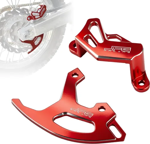 JFG RACING Protector de pinza de disco de freno CNC para CRF250R 04-25/CRF250X 04-17/CRF450R 02-25/CRF450X 05-17/CRF450RX 17-25 Rojo
