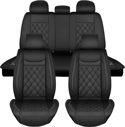 Miniatura 11 de Nilight Fundas de Asientos de Automóvil Impermeables Transpirables de Cuero Sintético Cojines Antideslizantes Funda Universal para Hyundai Honda