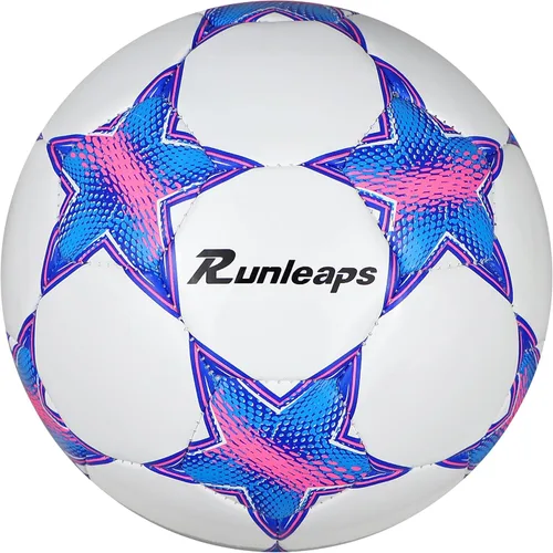Miniatura 16 de Balón de fútbol Runleaps tamaño 1.5 y tamaño 3 y tamaño 4 y tamaño 5 para niños y adultos, pelotas de juguete con patrón de estrellas