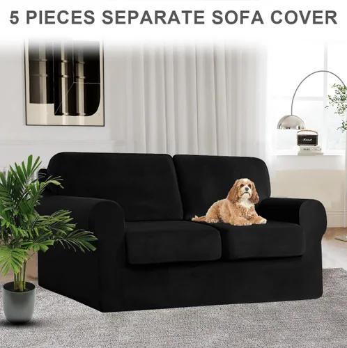 Miniatura 277 de Funda para Sofá de Terciopelo, Fundas Elásticas para Sofá para Funda Principal Separada/Respaldos y Cojines de Asiento, Funda para Sofá, para Fundas