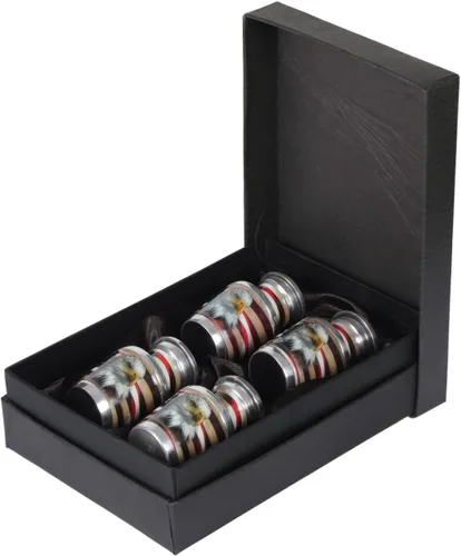 Miniatura 4 de Urnas pequeñas para cenizas humanas para adultos, hombres o mujeres, juego de 4, mini urnas decorativas de bandera estadounidense para veteranos