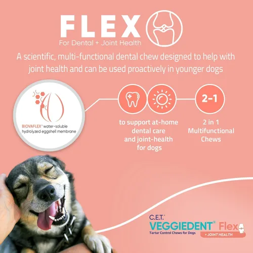Miniatura 4 de Virbac C.E.T. VEGGIEDENT Flex - Masticables de Control de Sarro para Perros - Extra Pequeño