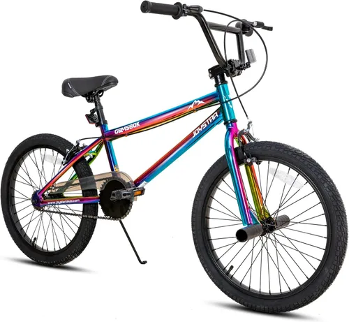Miniatura 12 de JOYSTAR 20 24 Inch Kids BMX Bike for Boys and Girls Age 7-12 Freestyle Bicycle for Beginner Level Riders with Dual Hand Brakes & 2 Pegs 24" Kids