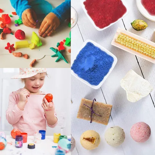 Miniatura 4 de Polvo de mica – Juego de tintes de resina epoxi natural de 4.23 oz – Pigmento de color nacarado para hacer jabón, slime, esmalte de uñas, bomba