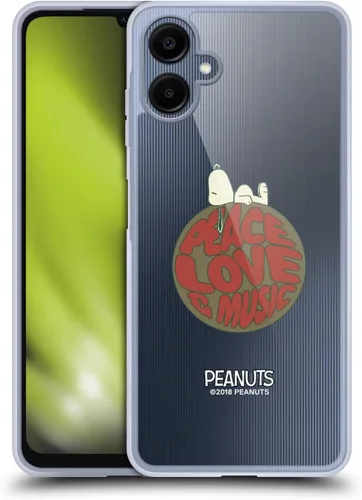 Miniatura 156 de Head Case Designs Funda de gel Woodstock 50th con licencia oficial de Peanuts Snoopy Guitar 1969 [protección de grado militar] compatible