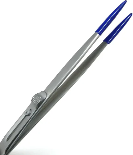 Miniatura 5 de Pinzas de punta de PVC con bloqueo de punta fina de goma suave con punta deslizante de 6-1/4 "Pinzas/herramienta de joyería/puntas de pinzas tienen