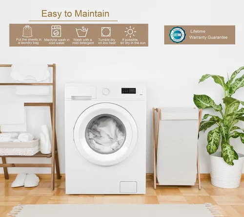 Miniatura 8 de Lanest Housing Sábanas de satén de seda, juego de sábanas de 4 piezas con bolsillos profundos, sábanas de seda hipoalergénica suaves que mantienen