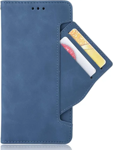 Miniatura 6 de Compatible con Samsung Galaxy A13 5G de 6.5 pulgadas 2022, funda magnética de piel sintética para Samsung Galaxy A13 5G de 6.5 pulgadas 2022 Azul
