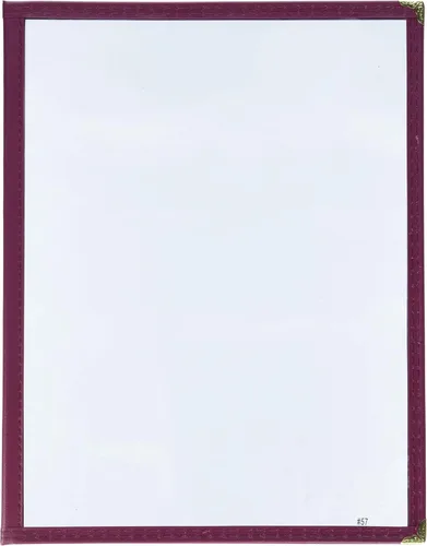 Miniatura 14 de Winco cubierta para menú, sencillo, 9.8 in x 12.4 in, negro
