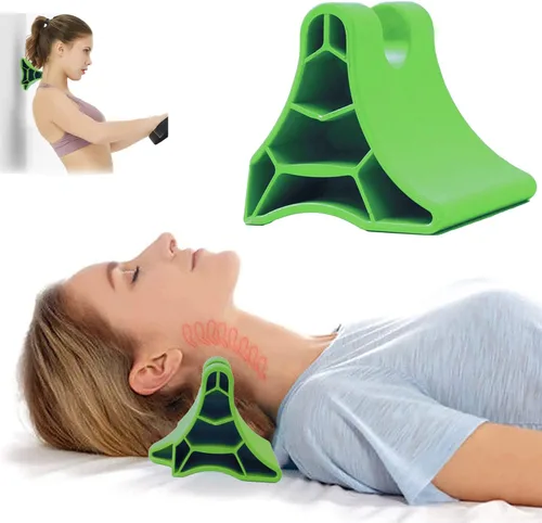 Herramienta de liberación occipital, dispositivo de liberación suboccipital, rojo, cuña de cuello y alivio del dolor de hombro, herramienta de Verde