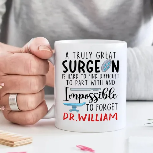Miniatura 5 de Taza de café con nombre personalizada para hombres, mujeres, cirujano médico, taza de café blanca personalizada para cirujano ortopédico, taza