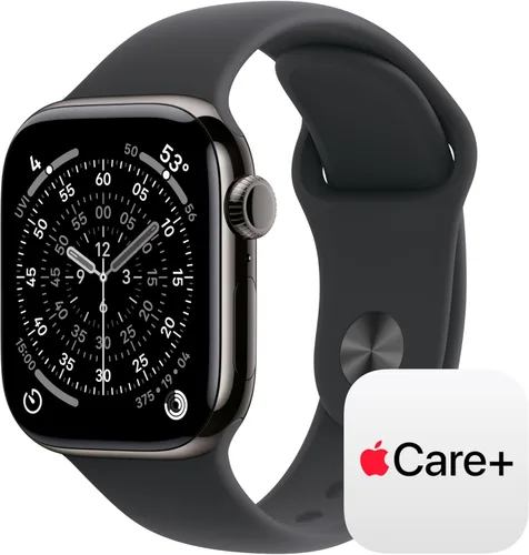 Miniatura 43 de Apple Reloj inteligente de la serie 11 [GPS de 1.654 in] con caja de aluminio plateado con correa deportiva de niebla morada - S/M. Puntuación