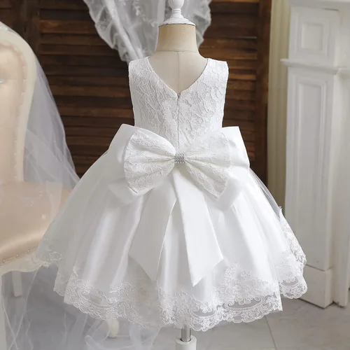 Miniatura 2 de NNJXD - Vestido de princesa de tul con flores, para usar en bodas, para niñas pequeñas y bebés