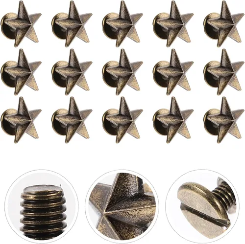 Miniatura 9 de EXCEART 50 piezas de ropa punk, pinchos punk, tachuelas punk, tachuelas punk, manualidades, manualidades, tachuelas punk, bricolaje, zapatos