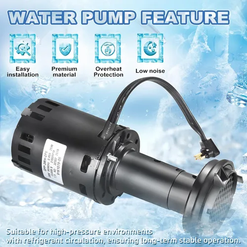 Miniatura 7 de 9161079-06 2700RPM 230V Máquina para máquina de hielo Reemplazo de bomba de agua para ICE-O-Matic Cornelius 60/50Hz 6GPM, reemplazo 9161076-02