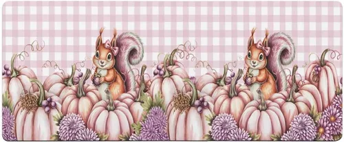 Miniatura 7 de Tapete de baño de calabaza rosa para bañera, antideslizante, de secado rápido y absorbente, de tierra de diatomeas, para ducha, fregadero de cocina