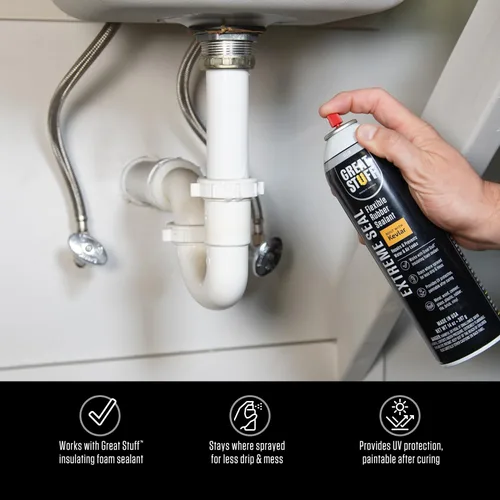 Miniatura 3 de Great Stuff™ Extreme Sellador en aerosol 3-Pack - Negro - 14 onzas - Aerosol