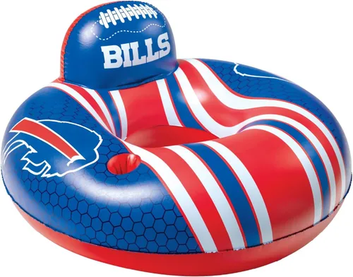 Miniatura 12 de BigMouth 42” Inflatable Pool Floats Officially Licensed NFL Fan Gear Merchandise Back Support Inner Tube for Adults and Teens