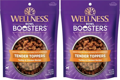 Miniatura 9 de Wellness Bowl Boosters Tender Toppers - Decoración de comida para perros para razas pequeñas, medianas y grandes, sin granos, natural, receta