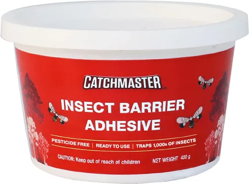 Catchmaster Barrera de insectos para bandear árboles, cubeta de 15 onzas, trampas para hormigas y moscas de linternas, trampa adhesiva para insectos
