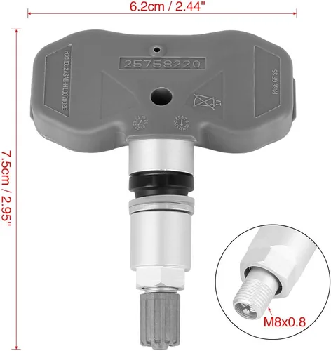 Miniatura 2 de X AUTOHAUX 25758220 Sistema de monitoreo de presión de neumáticos Sensor TPMS Sensor 315MHz para Chevrolet Corvette para Cadillac STS XLR