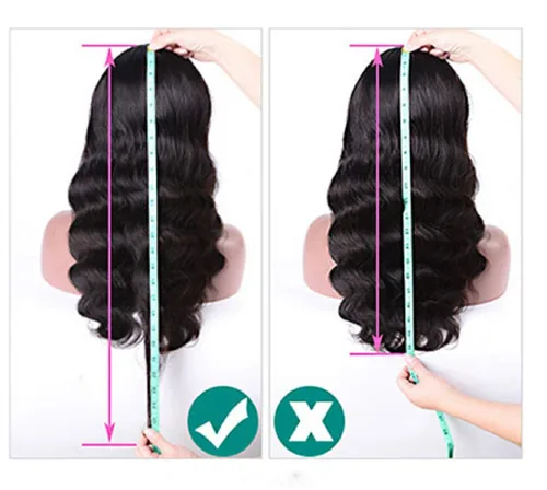 Miniatura 7 de ALLRUN Pelucas de cabello humano ondulado con cierre de encaje, pelucas de encaje frontal 4x4 con cabello de bebé (16 pulgadas), pelucas de encaje